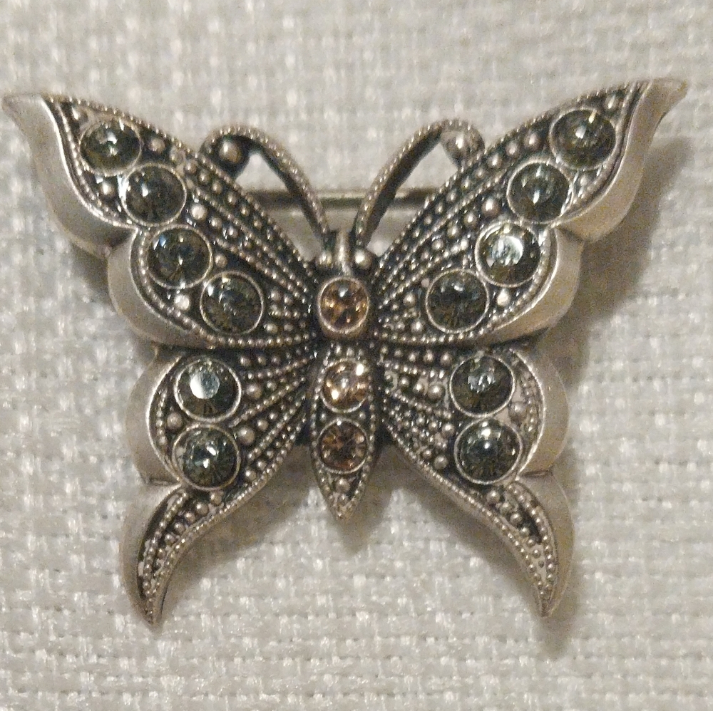 La Vie Parisienne Vintage Small Butterfly Brooch - Picture 4 of 4